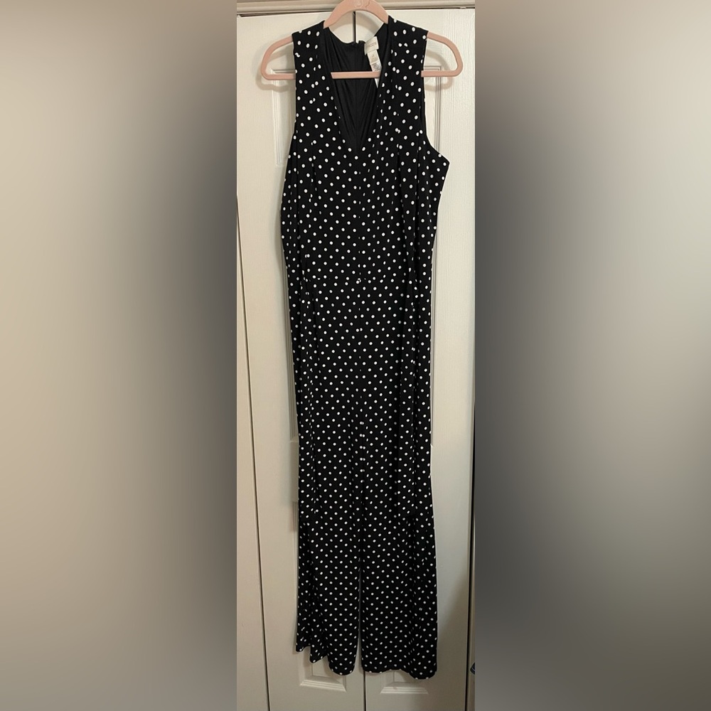 Chico's Black and White Polka Dot Romper